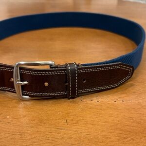 Men's Blue stretch Martin, Dingman belt size 36.